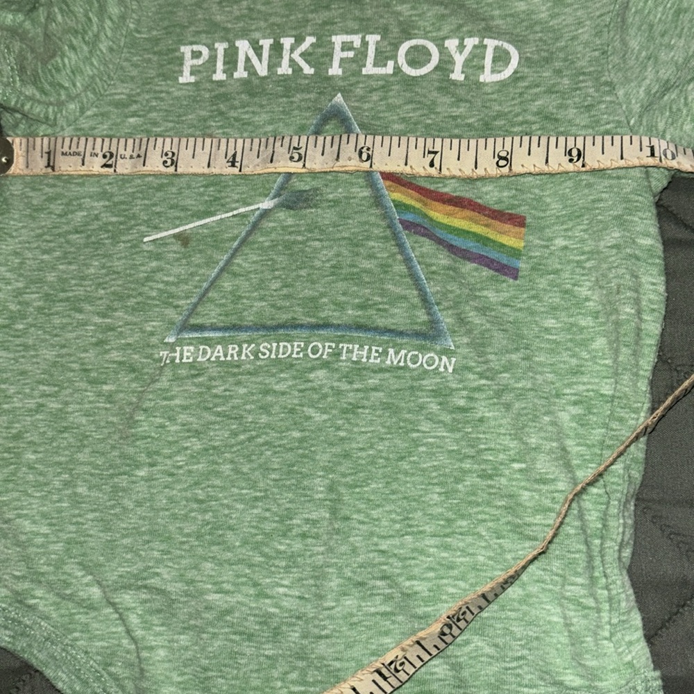 Pink Floyd 12m onesie THE DARK SIDE OF THE MOON light green 2016 music 1967 - Picture 2 of 9